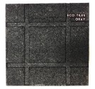 RUBBER SAFETY FLOORING ECO TILES (แผ่นยางกันกระแทก รุ่นเม็ด) GRAY SIZE 50x50x2.5CM WEIGHT 5KG 1Y.